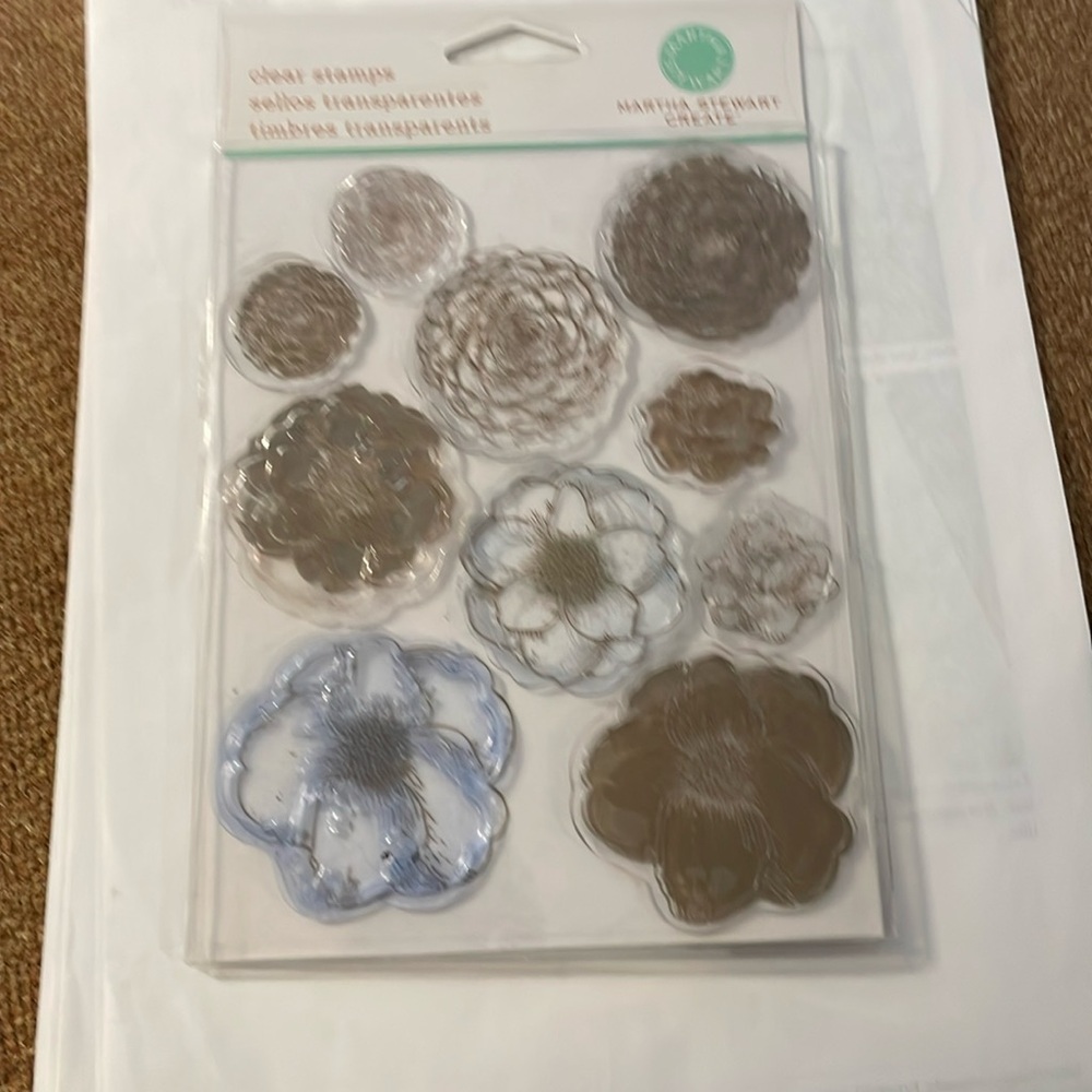 Camellia flowers stamp set